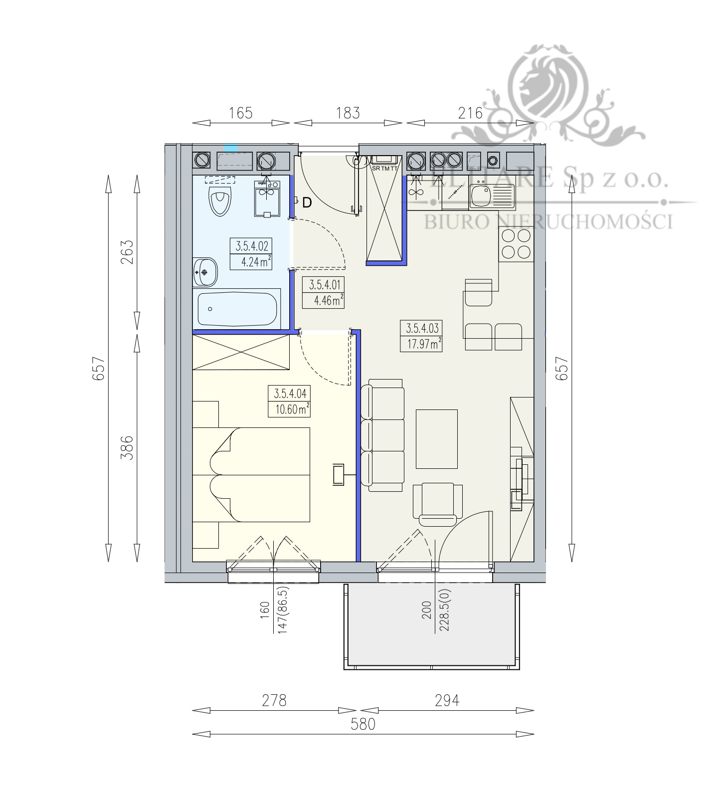Mieszkanie 2pok, 37,50m2 z balkonem Krzyki, Partynice Wrocław Wrocław - zdjęcie 6