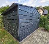 Schowek - Domek Ogrodowy 2,5x3,5 - wiata 1x3,5 drzwi okno dach  GP624 Toruń - zdjęcie 3