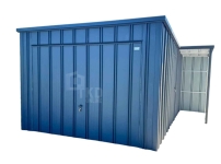 Garaż blaszany 4x5,5 m wiata 1m brama  drzwi  dach rynny TKD459