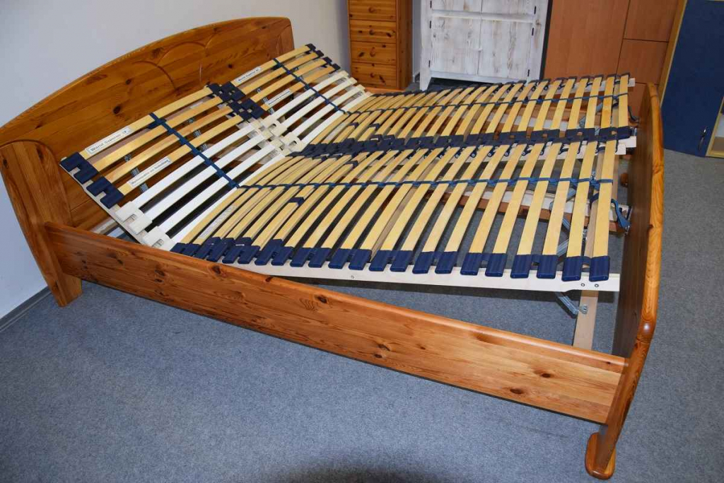 łóżko z drewna sosnowego z nowymi materacami Olsztyn - zdjęcie 5