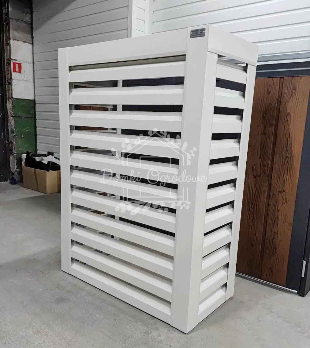 Osłona klimatyzatora – pompy ciepła 100x40x150 cm biały ID1145 Kielce - zdjęcie 3