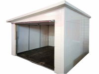 Garaż ocieplony z płyty warstwowej 3x3m brama płyta warstwowa TS1239