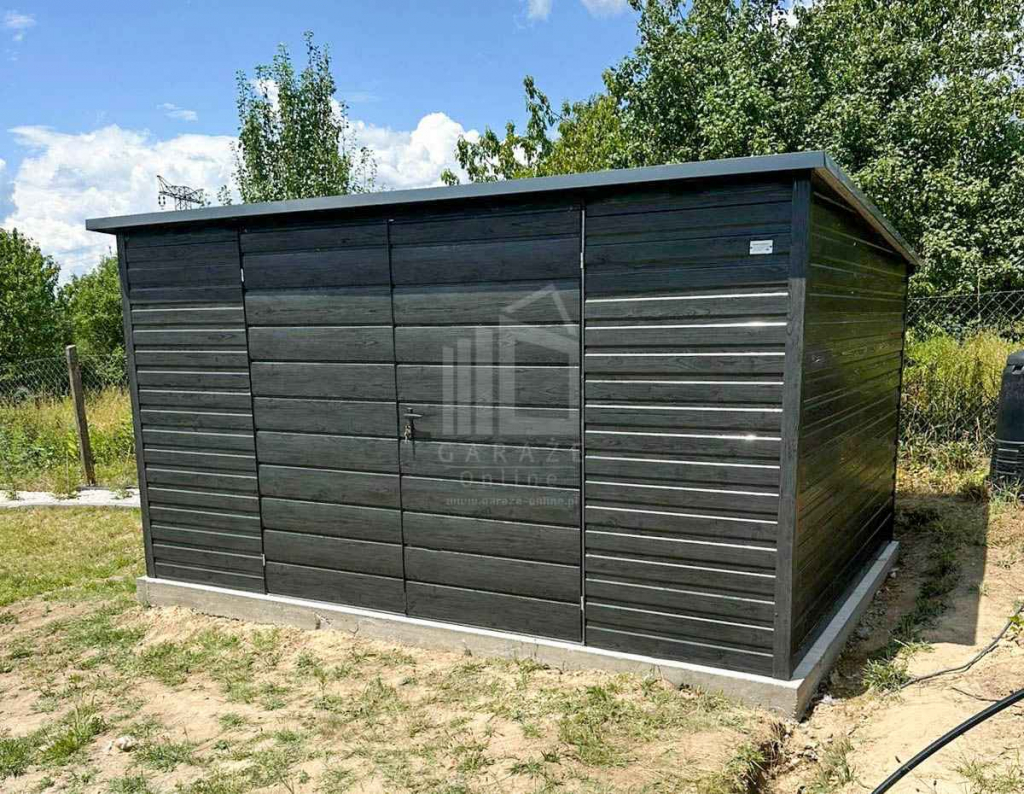 Schowek domek ogrodowy 4x3m brama dwuskrzydłowa okno dach rynna ID1056 Śródmieście - zdjęcie 4