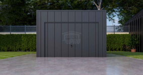 Garaż blaszany 3,5x5m brama uchylna drzwi blacha na rąbek GP635 Stare Miasto - zdjęcie 4