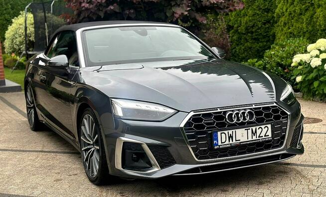 Audi A5 Cabrio S line Quattro 2.0 45TFSI 265KM Jak Nowe Wrocław - zdjęcie 2
