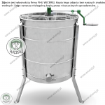 PREMIUM Miodarka 4 ramkowa Diagonalna UNIWERSALNA Ręczna Nierdzewna