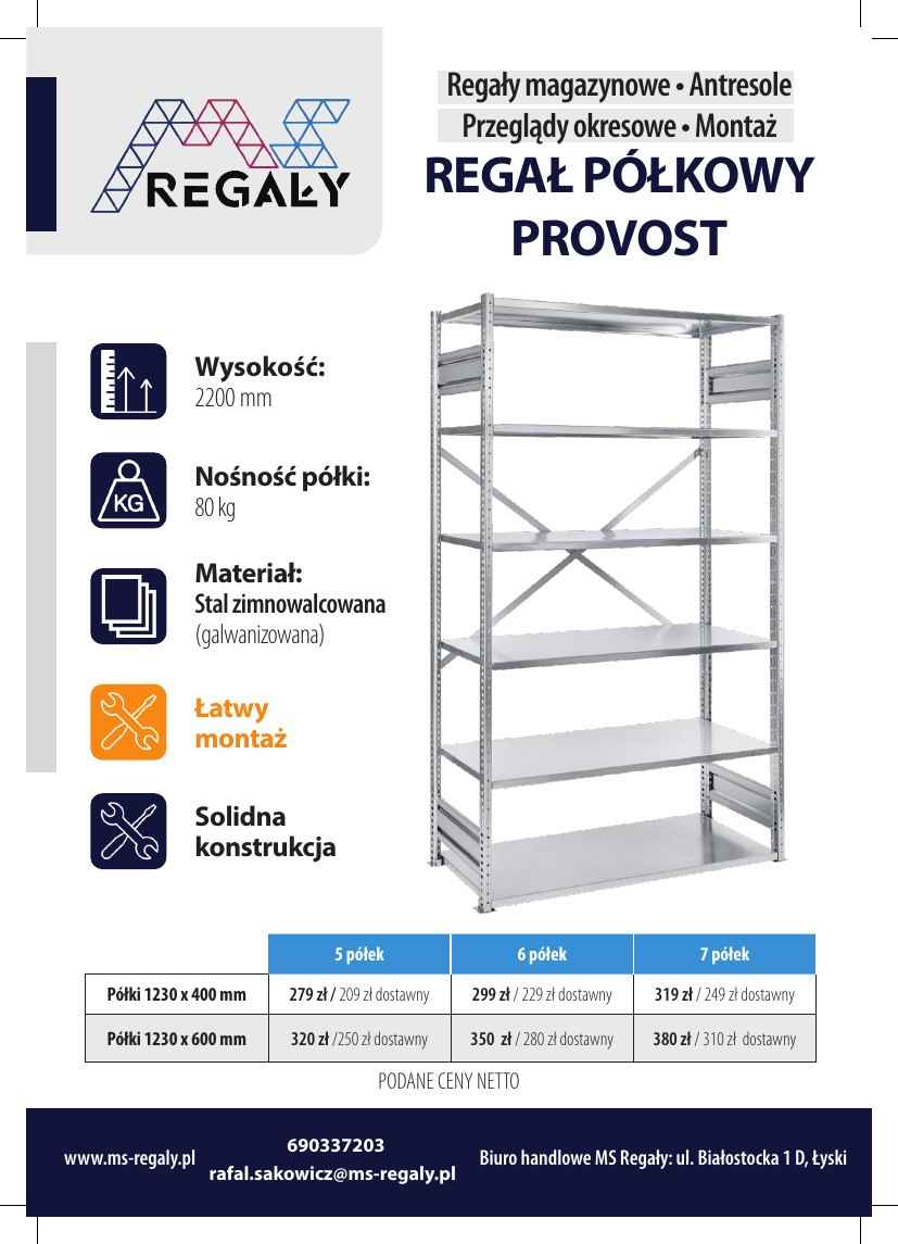 Sprzedam regały magazynowe, półkowe, metalowe od 279 zł - MS REGAŁY Białystok - zdjęcie 4