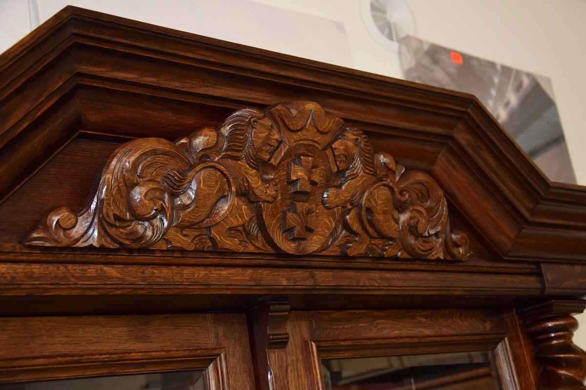 kredens dębowy - meble gdańskie - stan idealny jak nowy Olsztyn - zdjęcie 5