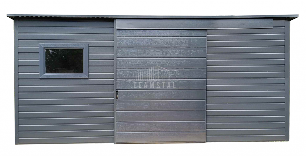 Schowek domek ogrodowy 4x2m drzwi przesuwne okno dach TS1166 Łomża - zdjęcie 1