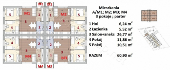 Nowe mieszkania - Rzeszów - Załęże - 60,90m2 - 1632/M Rzeszów - zdjęcie 6
