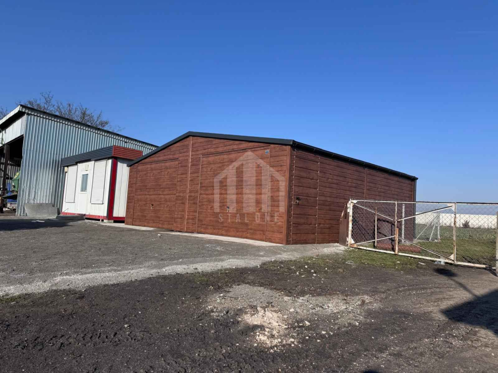 Garaż blaszany 8x6m - 2x brama uchylna - drzwi - rynna SO138 Rawa Mazowiecka - zdjęcie 3