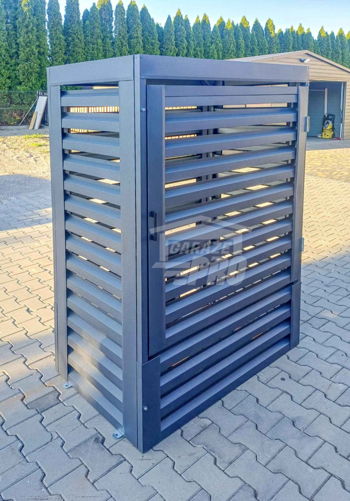 Osłona Pompy Ciepła 100x60x150cm  Antracyt Zabudowa GP505 Nowogard - zdjęcie 2