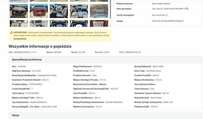 Mazda CX-90 w drodze z USA - Super Cena Ochota - zdjęcie 2