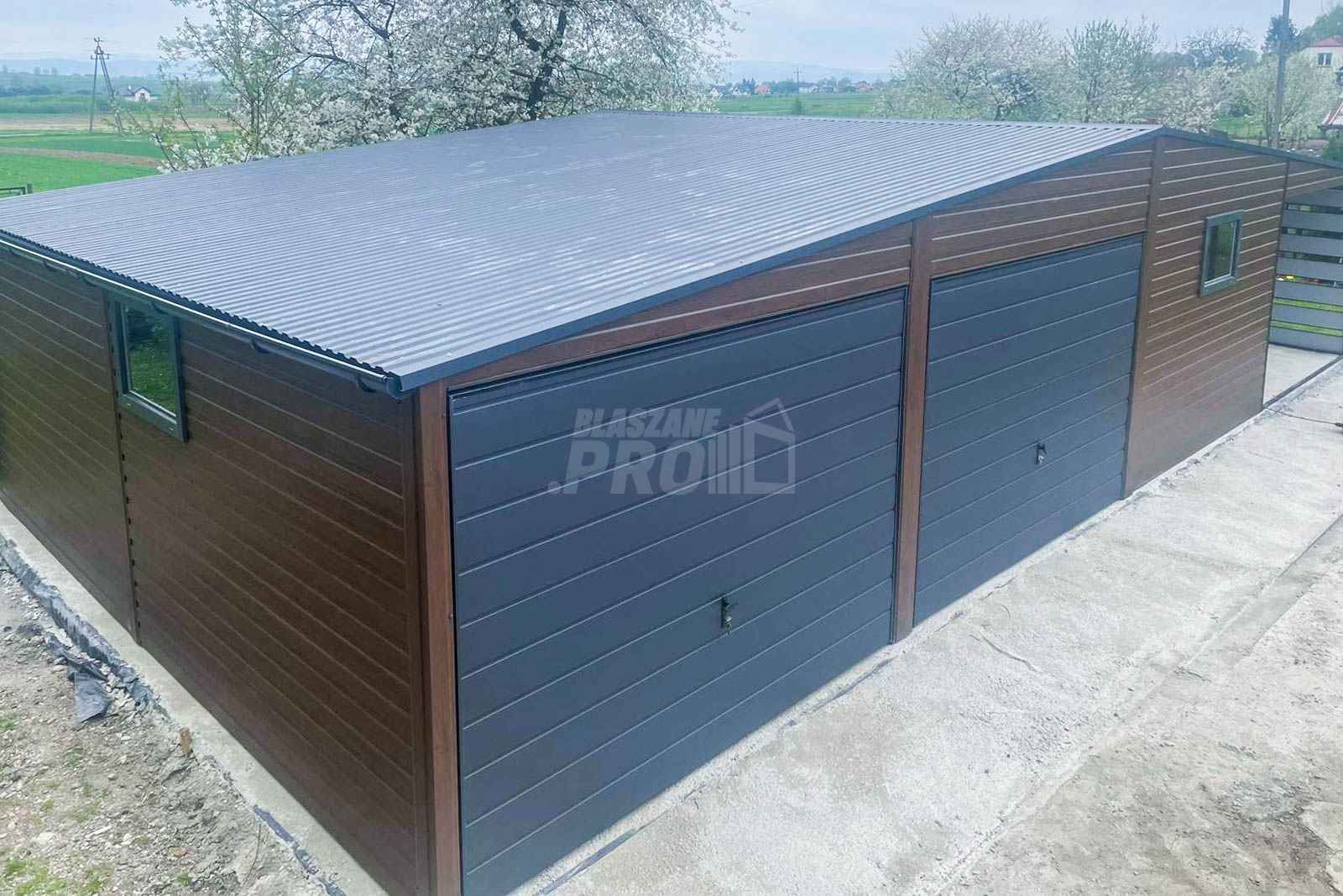 Garaż Blaszany 10x6m + wiata 4x6m 2x - 2x Okno - Drzwi - Rynny GP363 Bydgoszcz - zdjęcie 8