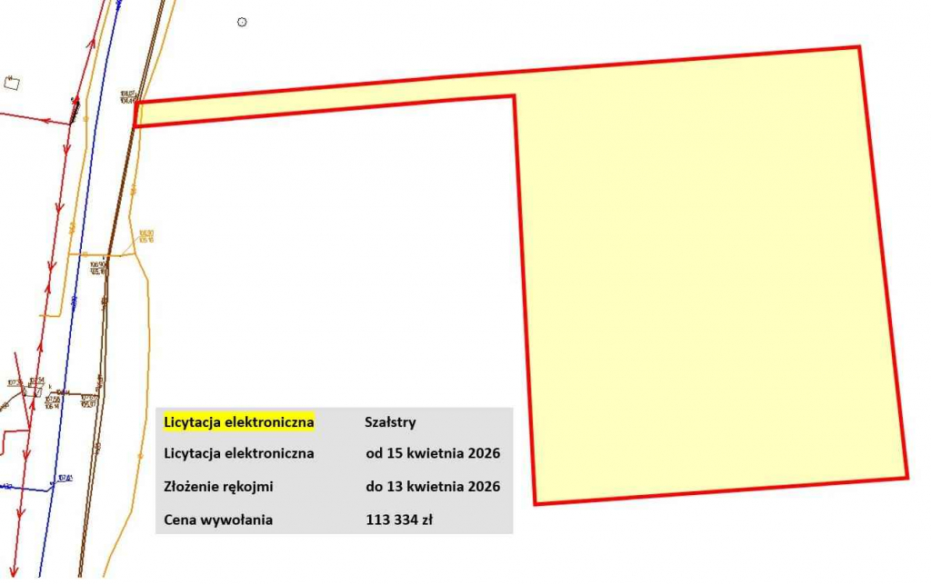 Licytacja komornicza, media w zasięgu, pod Olsztynem Szałstry - zdjęcie 2