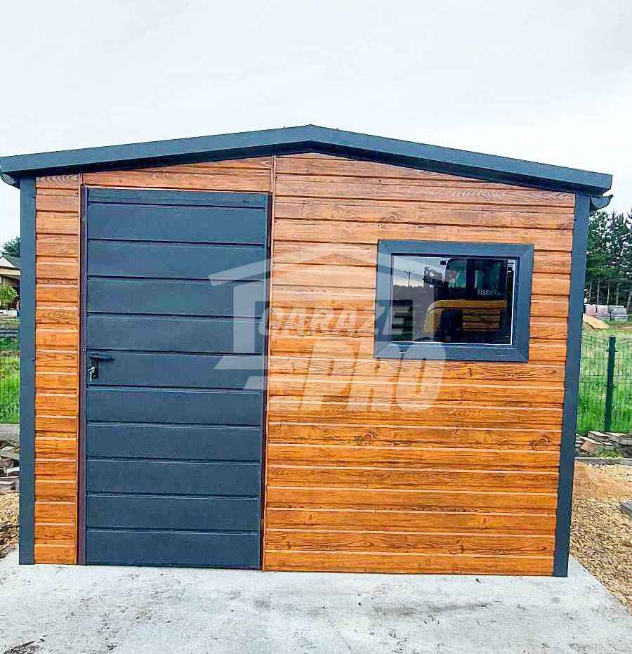 Schowek domek ogrodowy 3x4m drzwi okno blachodachówka rynny dach GP462 Dąbrowa Górnicza - zdjęcie 5