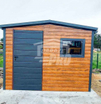 Schowek domek ogrodowy 3x4m drzwi okno blachodachówka rynny dach GP462 Dąbrowa Górnicza - zdjęcie 5