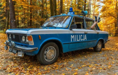 Radiowóz Milicja Fiat 125p zabytkowy oryginalny jedyny Krasnobród - zdjęcie 2