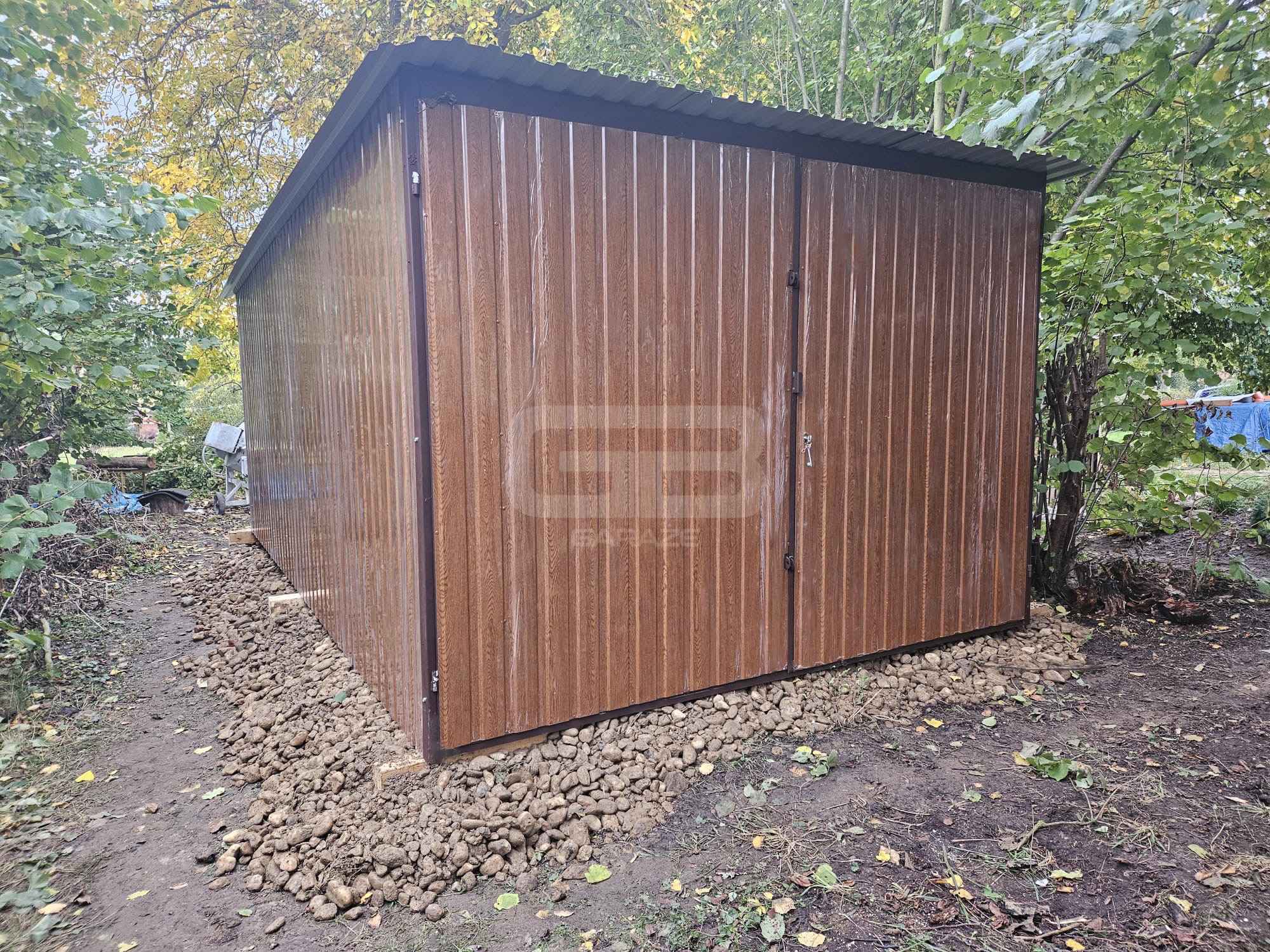 Garaż blaszany 3x4 Brama  drewnopodobny Dach  GB133 Nowy Tomyśl - zdjęcie 3