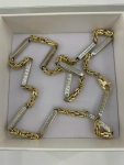 Złoty łańcuszek z dodatkiem białego złota 585 Zgorzelec - zdjęcie 1