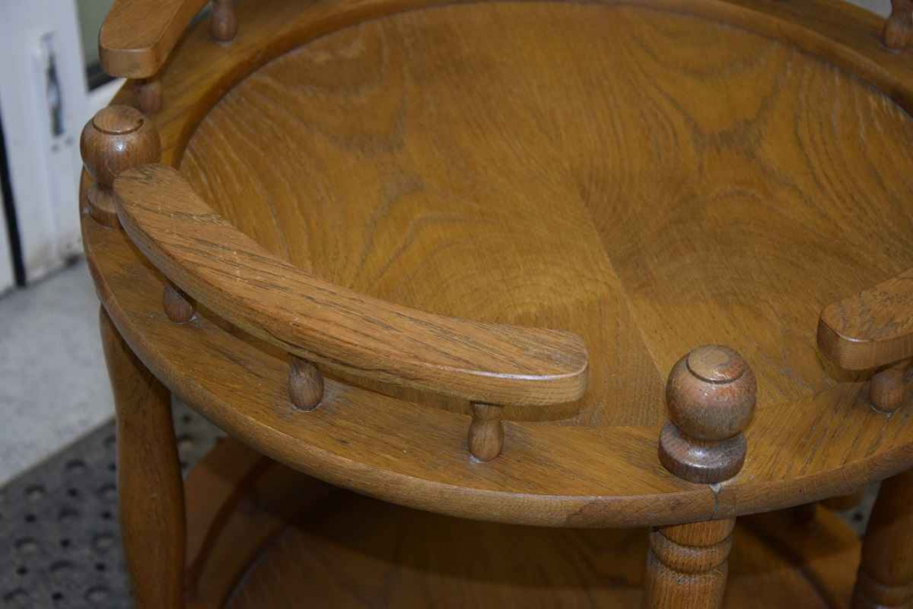 barek - stolik dębowy na kółkach - super stan Olsztyn - zdjęcie 4