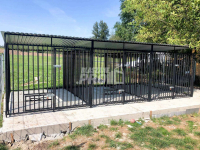 Kojec dla Psa 3w1 6x2m Klatka XXL 3 stanowiska Uchwyty na miski GP174 Nowogród - zdjęcie 8