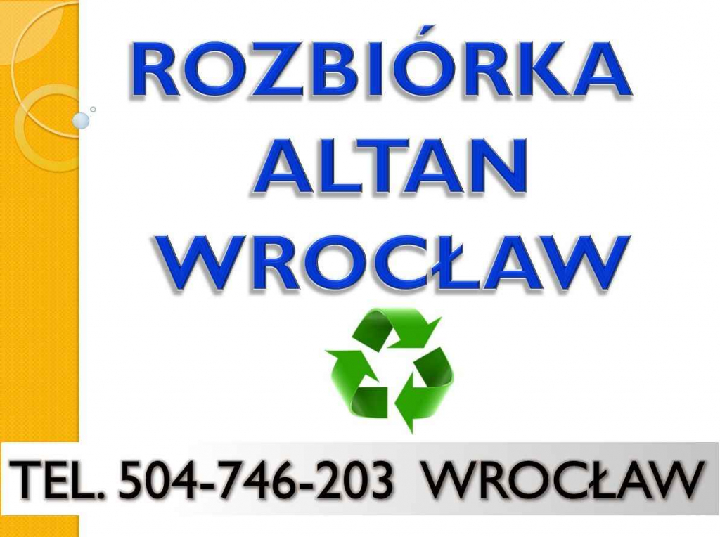 Rozbiórka altan, cennik, t 504-746-203, rozebranie, wyburzenie, altany Psie Pole - zdjęcie 1