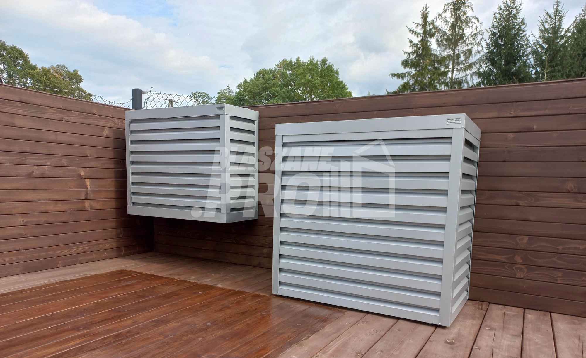 Osłona klimatyzatora - pompy ciepła 70x40x130 cm biały GP294 Białogrądy - zdjęcie 5