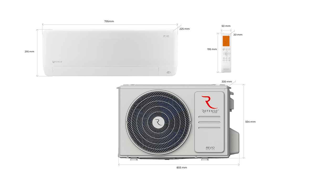 Klimatyzacja Rotenso 7,3 kW komfort i oszczędność w jednym urządzeniu Fabryczna - zdjęcie 6