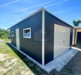 Garaż blaszany 5x6 m + wiata 5x3 m brama drzwi 3x okno rynna ID1241 Jastrowiec - zdjęcie 4