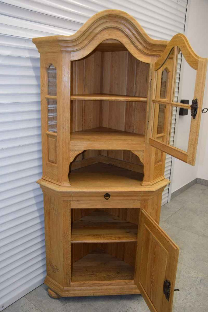 witryna narożna z drewna dębowego - jak nowa Olsztyn - zdjęcie 5