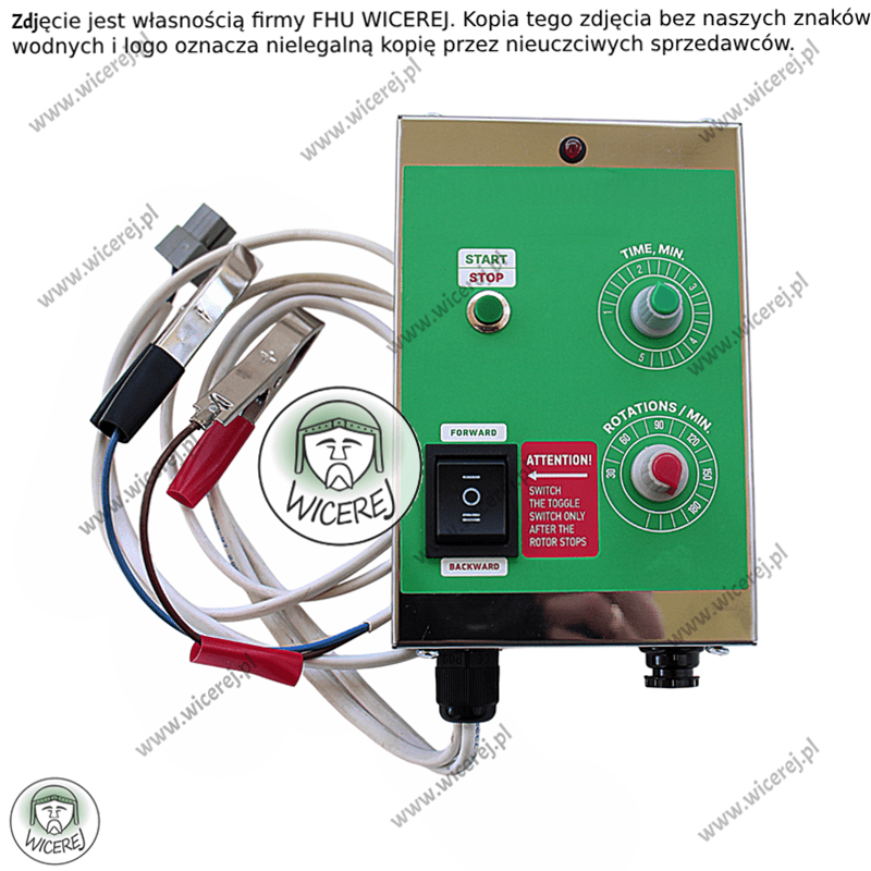 Napęd elektryczny do miodarek 12V analogowy silnik do wirówki do miodu Jaśliska - zdjęcie 7