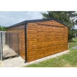 Garaż blaszany 4x6 Brama 2,20
