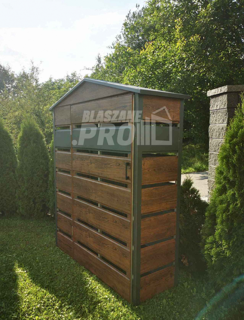 Wiata śmietnikowa dwuspad 1,3x0,5m Schowek ogrodowy GP286 Zgorzelec - zdjęcie 2