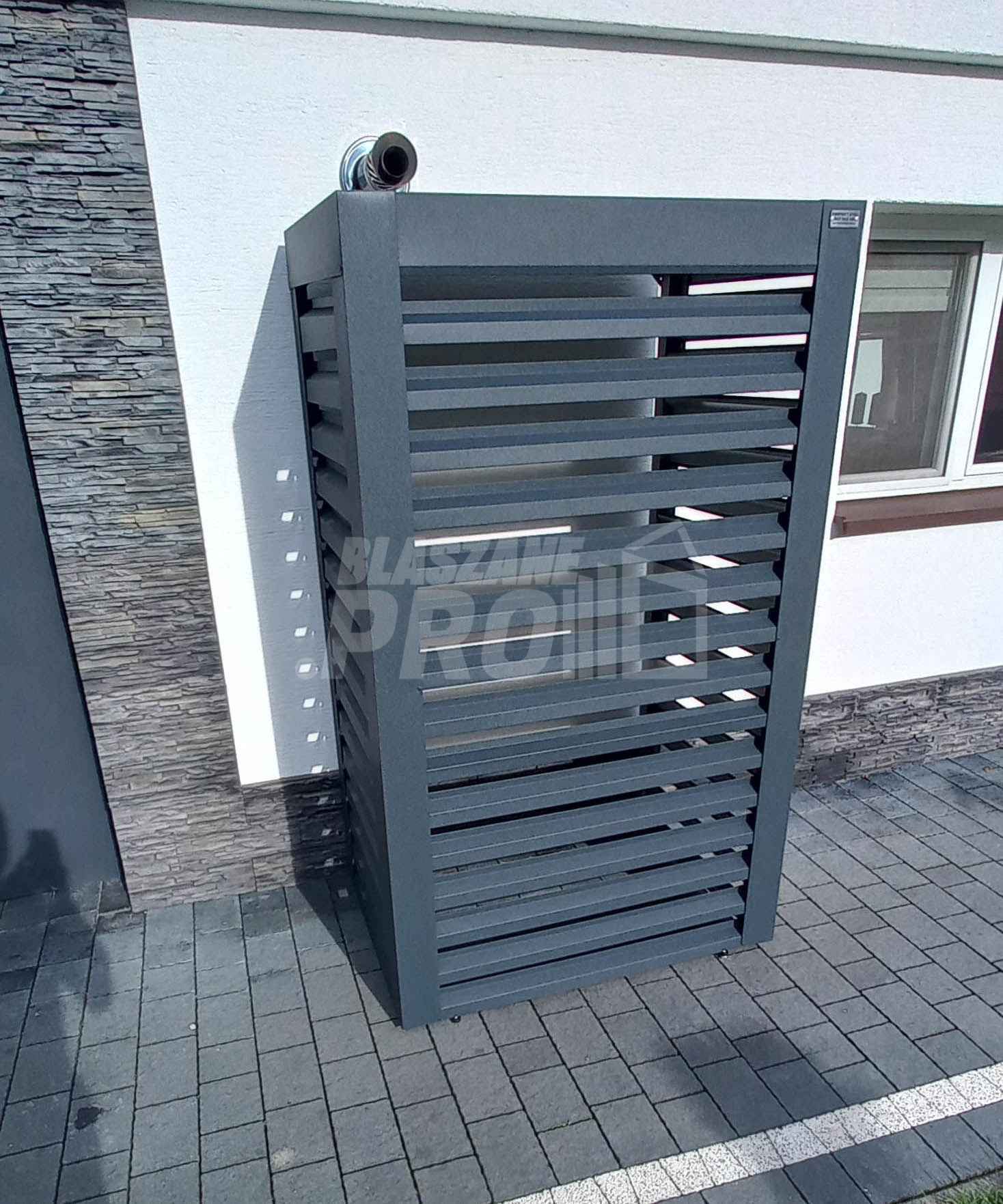 Osłona pompy ciepła 90x50x180 cm  antracyt  GP325 Jastrowie - zdjęcie 4