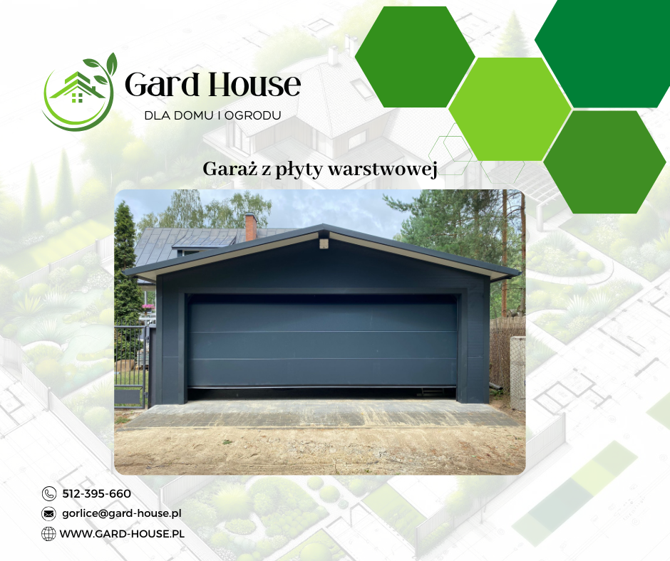 Nowoczesny garaż 6x6 m z płyty warstwowej 10 cm – solidny i ocieplany Nowy Sącz - zdjęcie 1