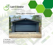 Nowoczesny garaż 6x6 m z płyty warstwowej 10 cm – solidny i ocieplany