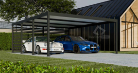 CarPort PREMIUM - wiata samochodowa 6x5,5 - antracyt  CP107 Białogard - zdjęcie 6