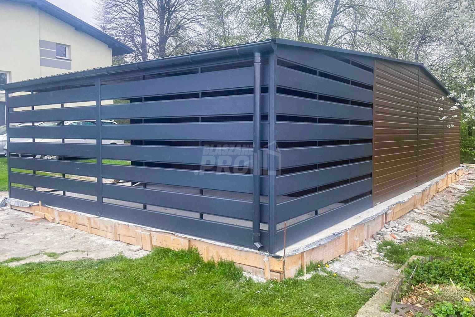 Garaż Blaszany 10x6m + wiata 4x6m 2x - 2x Okno - Drzwi - Rynny GP363 Bydgoszcz - zdjęcie 5