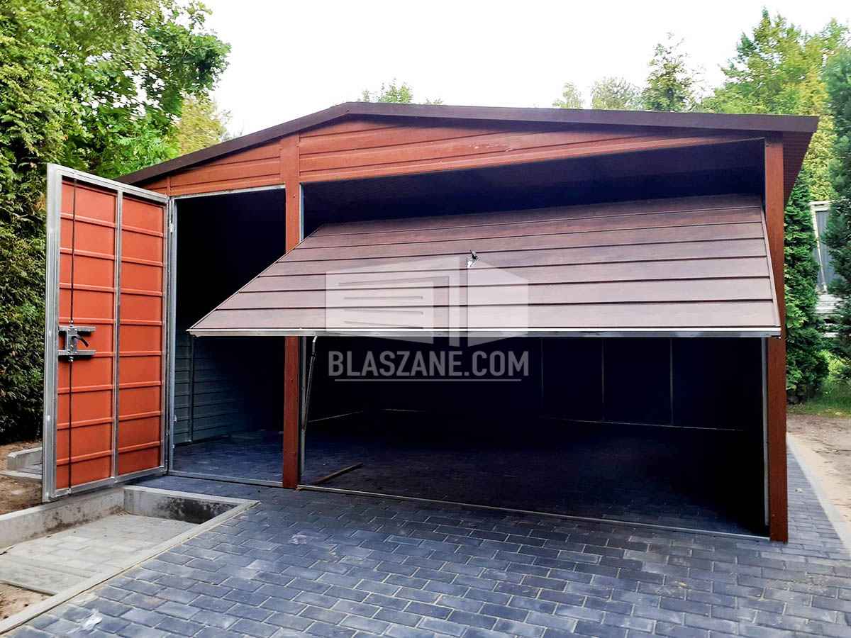Garaż Blaszany 5x5 Brama uchylna drewnopodobny dach dwuspadowy BL141 Mrągowo - zdjęcie 2