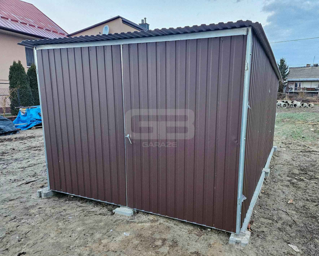 Garaż blaszany 3x4m - wolnostojący - brama dwuskrzydłowa - okno GB137 Gorzów Wielkopolski - zdjęcie 2