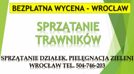 Sprzątanie trawników, tel.  504-746-203. Wrocław, cennik, trawnika, Psie Pole - zdjęcie 4