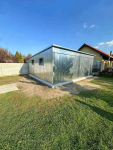 Garaż blaszany 6x6m 2x brama uchylna 2x okno drzwi ocynk dach TS859 Zamość - zdjęcie 5