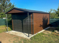 Schowek  domek ogrodowy Garaż 3,5x4m - wiata 0,5m drewnopodobny ID1059 Kościerzyna - zdjęcie 3