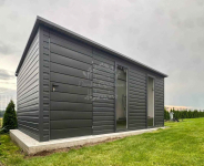 Schowek - Domek 5x2m - drzwi - 2x okno - antracyt - spad w tył ID1045 Jelenia Góra - zdjęcie 2