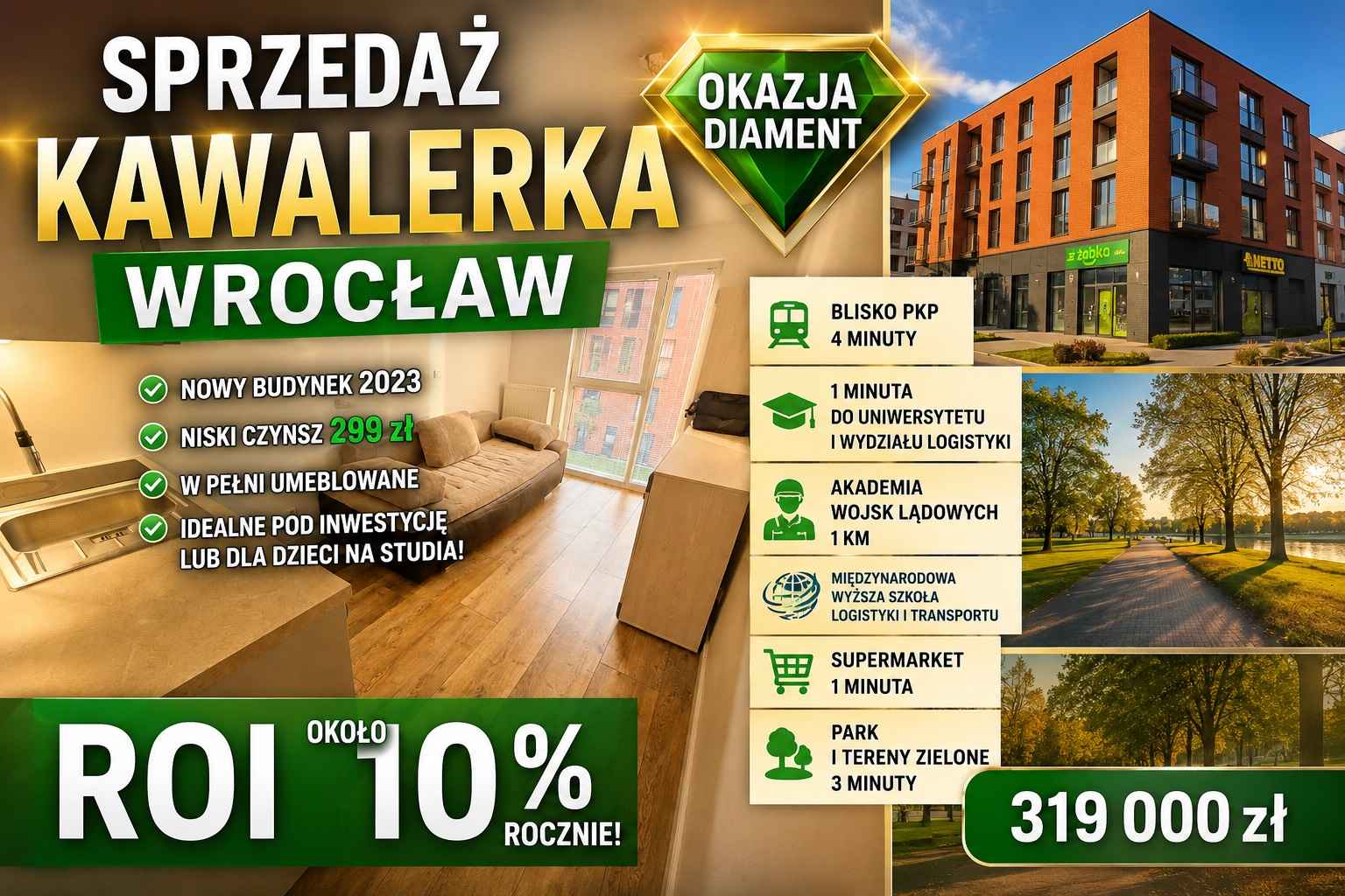 1pok, 19met, Okolice Koszarowej WINDA/2023 (Wrocław) Stare Miasto - zdjęcie 1