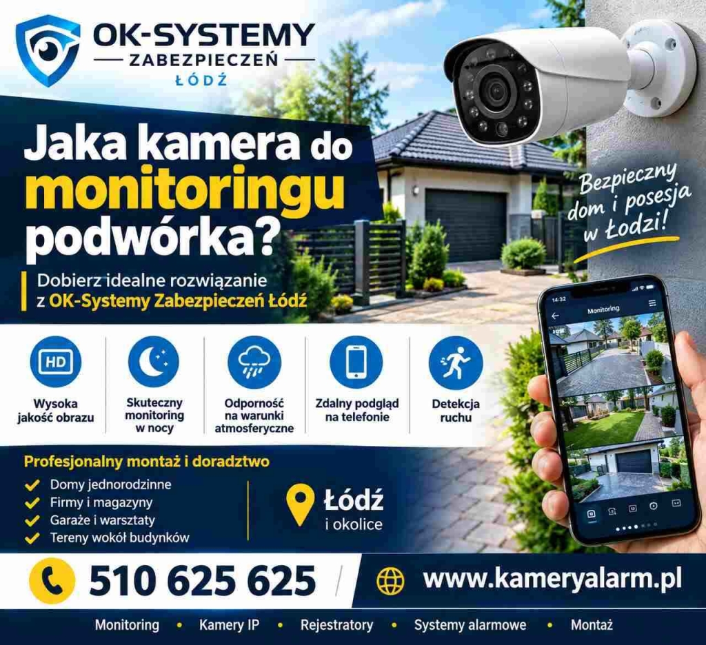 Jaka kamera do monitoringu podwórka? Sprawdź, jaki monitoring wybrać Widzew - zdjęcie 1