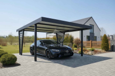 Carport V PREMIUM 5x5,5m Wypełnienie panelami Wiata samochodowa  CP164 Wisła - zdjęcie 3