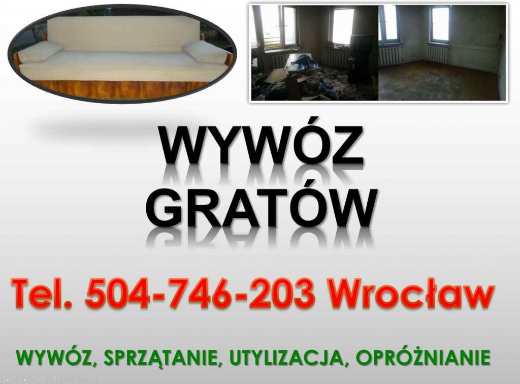 Kto wywozi stare meble, Wrocław, tel.  wywieźć, usuwanie, wyniesienie Psie Pole - zdjęcie 1