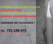 Naprawa pęknięć posadzki / Renowacja uszkodzeń / Szycie rys betonu Bemowo - zdjęcie 3